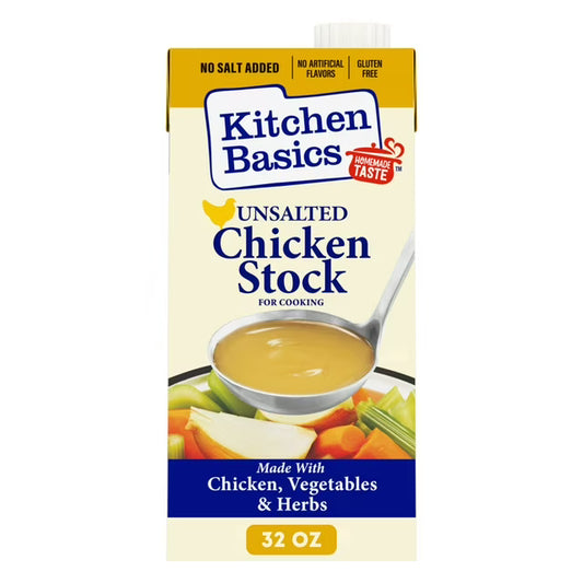 Kitchen Basics Unsalted Chicken Stock, 32 oz