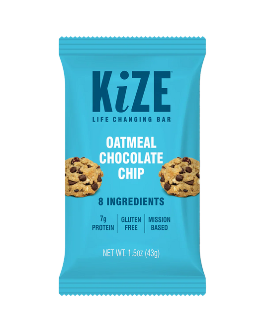 KIZE Oatmeal Chocolate Chip, 12 Count