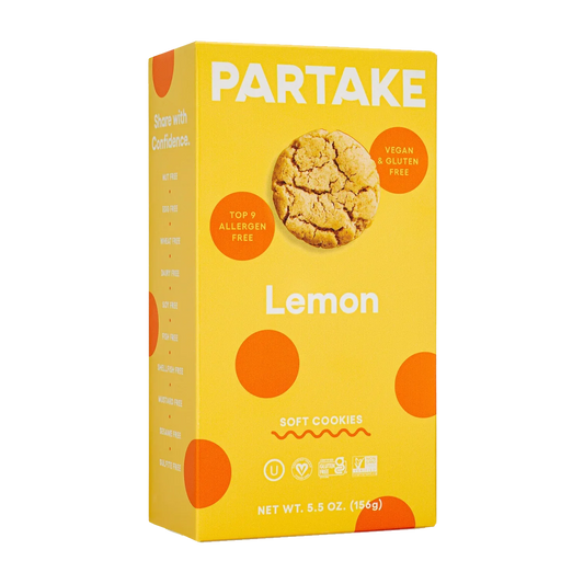 Partake Lemon Soft Cookies, 5.5 oz