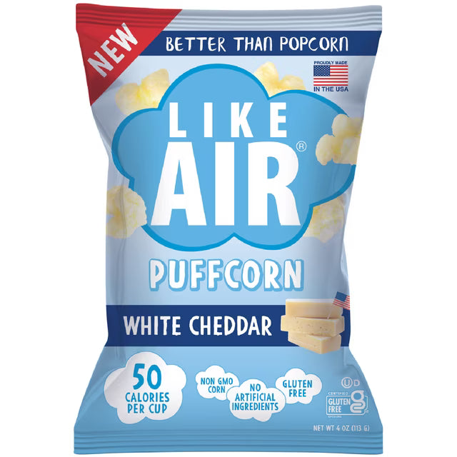 Like Air White Cheddar Puffcorn, 4 oz