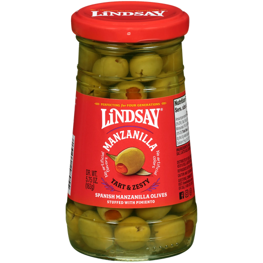 Lindsay Spanish Pimiento Stuffed Manzanilla Olives 5.75 oz