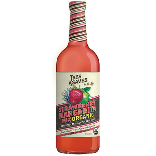 Tres Agave Organic Strawberry Margarita Mix, 1L