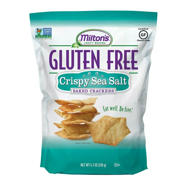 Milton's Gluten Free Crispy Sea Salt Crackers, 4.5 oz