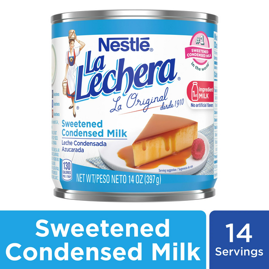 Nestle La Lechera Sweetened Condensed Milk, Good source of calcium,14 oz