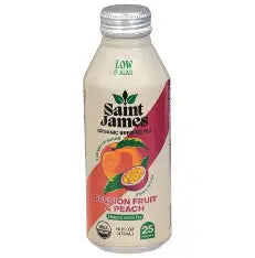 Saint James Organic Green Tea Passionfruit Peach, 16.9 oz