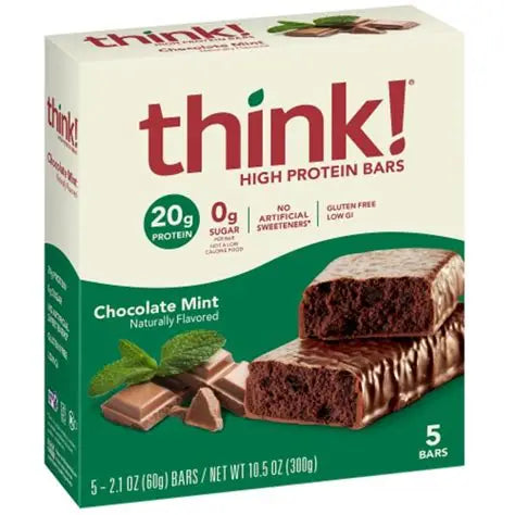 Think Chocolate Thin Mint Bar 5-2.1 oz