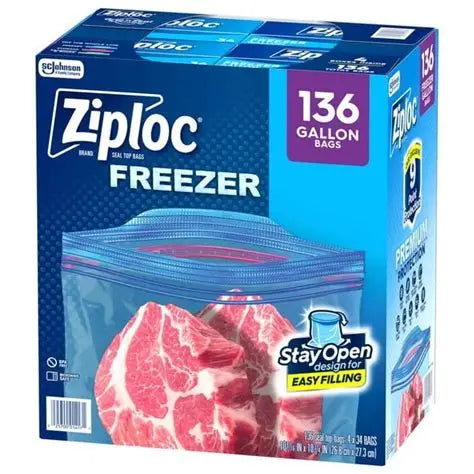 Ziploc Freezer Bag 136 Count
