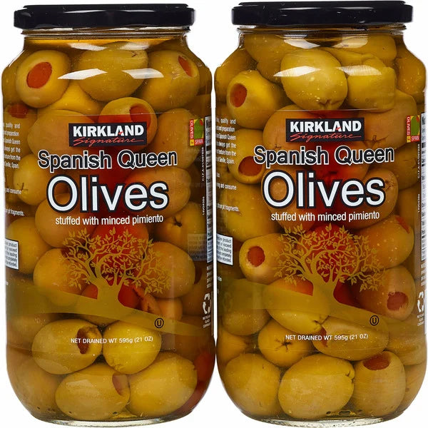 Kirkland Signature Pimiento Stuffed Queen Olives 2 ct, 21 oz