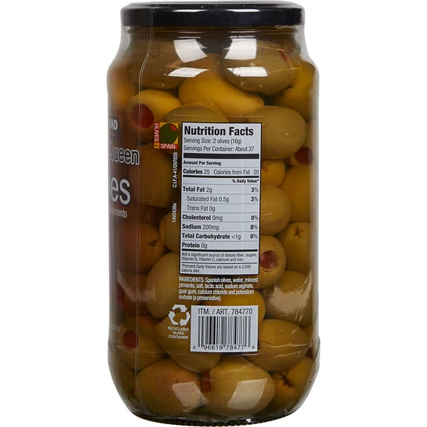 Kirkland Signature Pimiento Stuffed Queen Olives 2 ct, 21 oz