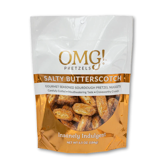 OMG! Pretzels Salty Butterscotch Seasoned Sourdough Pretzel Nuggets, 6.5 oz