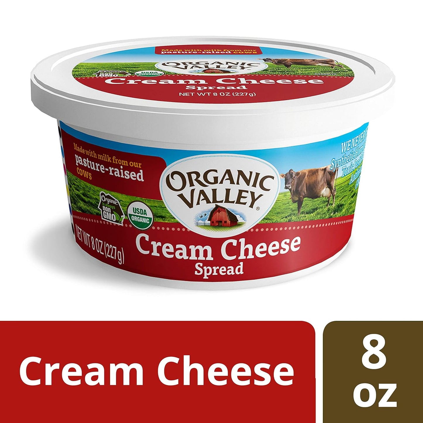 Organic Valley Cream Cheese, 8 oz