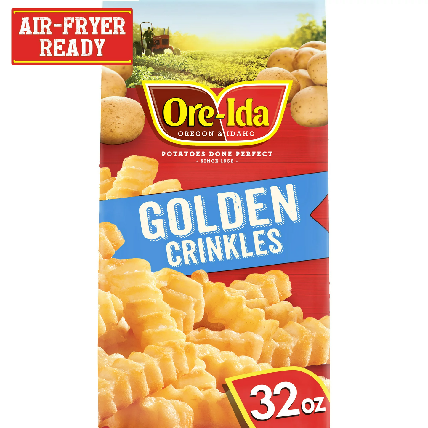 Ore-Ida Golden Crinkles Frozen Crinkle Cut Fries, 32 oz