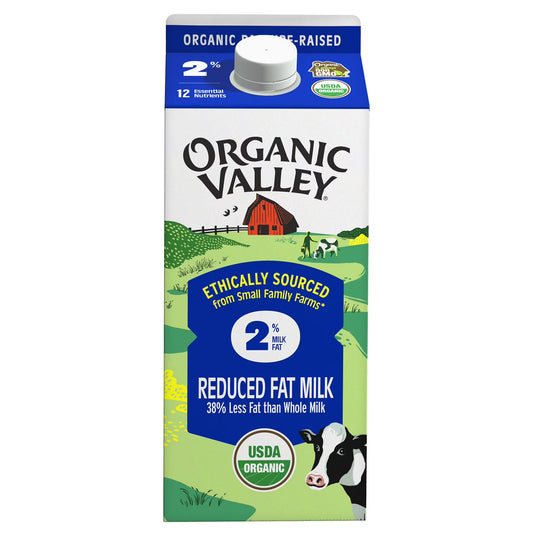 Organic Valley Reduced Fat 2% Milk, 64 oz