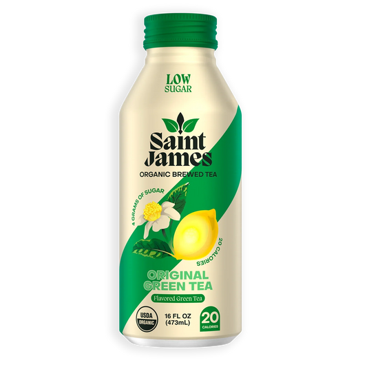Saint James Original Organic Green Tea, 16.9 oz