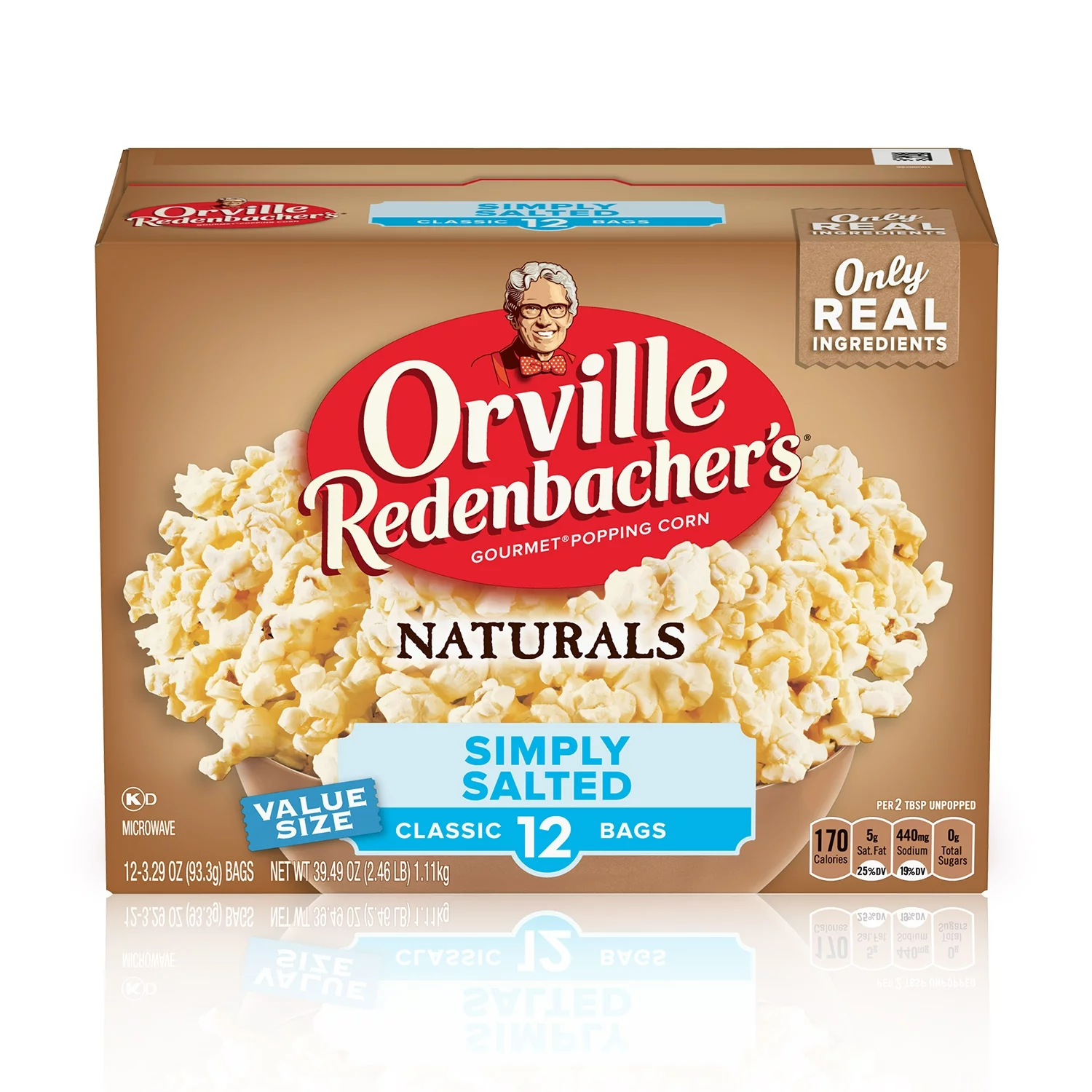 Orville Redenbacher's Naturals Simply Salted Popcorn, Microwave Popcor ...