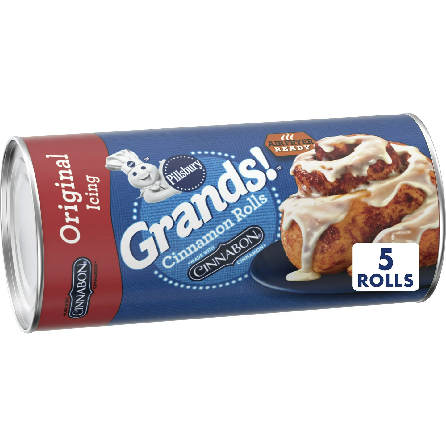 Pillsbury Grands! Cinnamon Rolls with Cinnabon Cinnamon and Original Icing, 5 ct., 17.5 oz