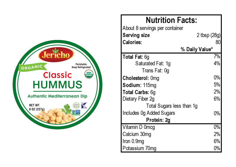 Jericho Organic Classic Hummus 10oz