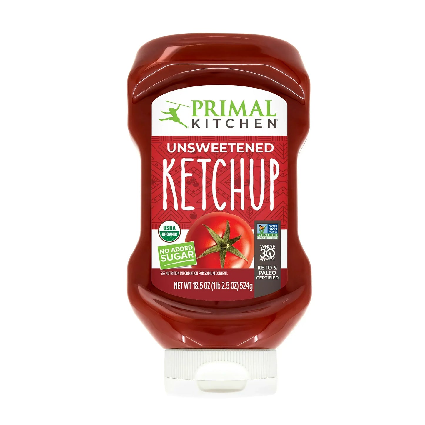 Primal Kitchen Unsweetend Organic Ketchup, 18.5 oz