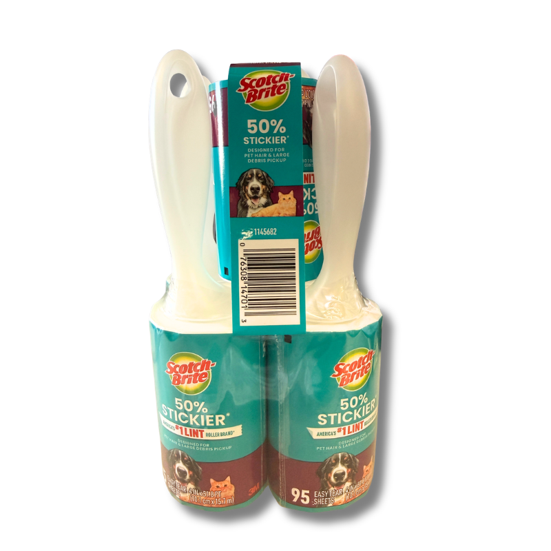 Scotch-Brite Lint Roller, 95-count, 5-pack
