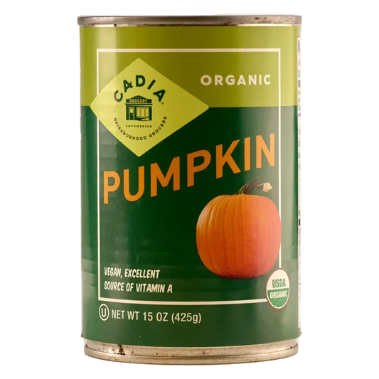 Cadia Organic Canned Pumpkin, 15 oz