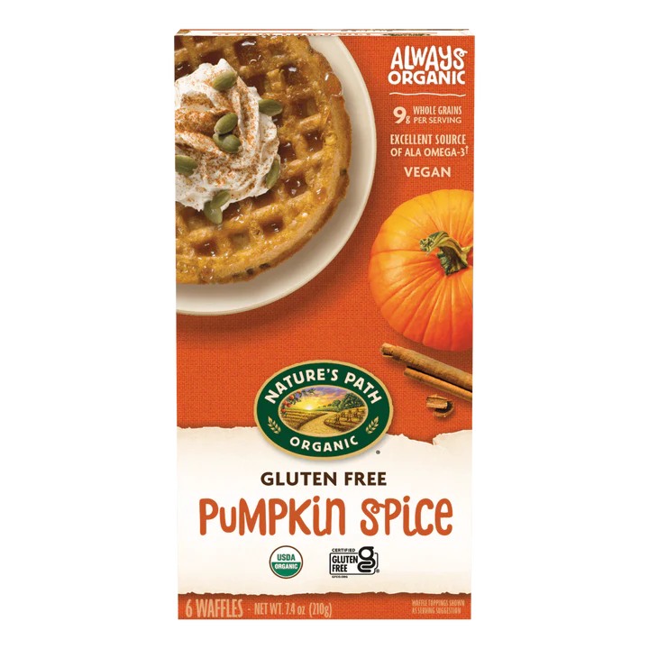 Natures Path Pumpkin Spice Waffles (GF)