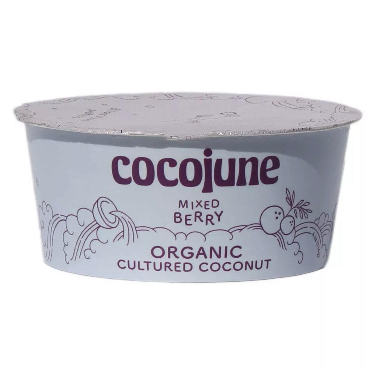 Cocojune Organic Cultured Coconut Yogurt Mixed Berry, 4 oz