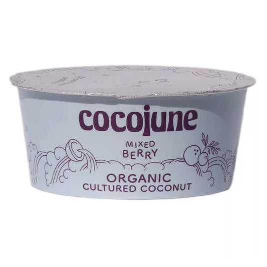 Cocojune Organic Cultured Coconut Yogurt Mixed Berry, 4 oz