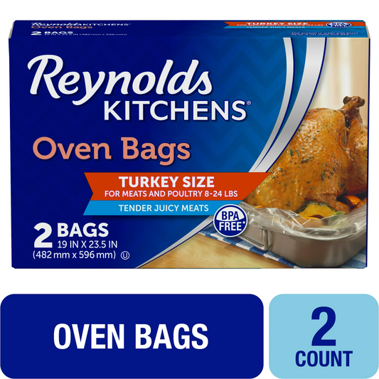 Reynolds Kitchens Turkey Oven Bags, 19 x 23.5 inches, 2 Count