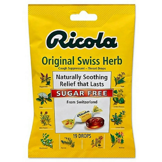 Ricola Original Herb Sugar Free Cough Drops,45 Count