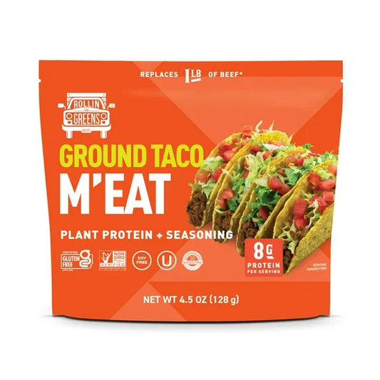 Rollingreens Plant-Based Me' Eat Ground Taco, 4.5 oz