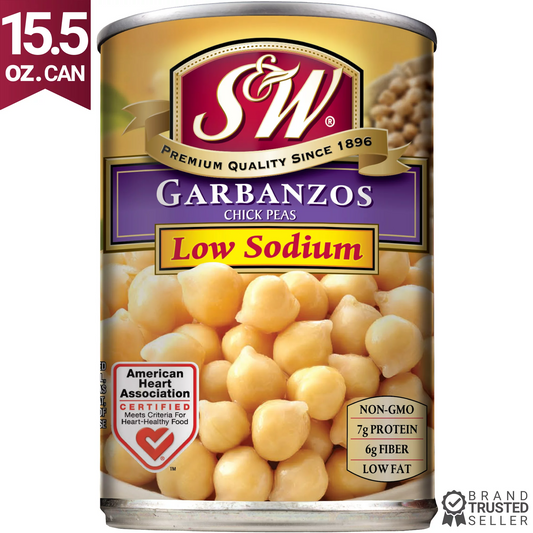 S&W Low Sodium Garbanzo Beans, 15.5 oz