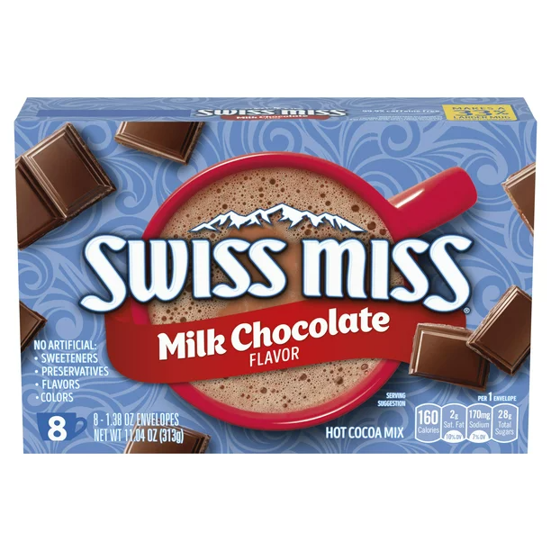 Swiss Miss Milk Chocolate, 8 Count