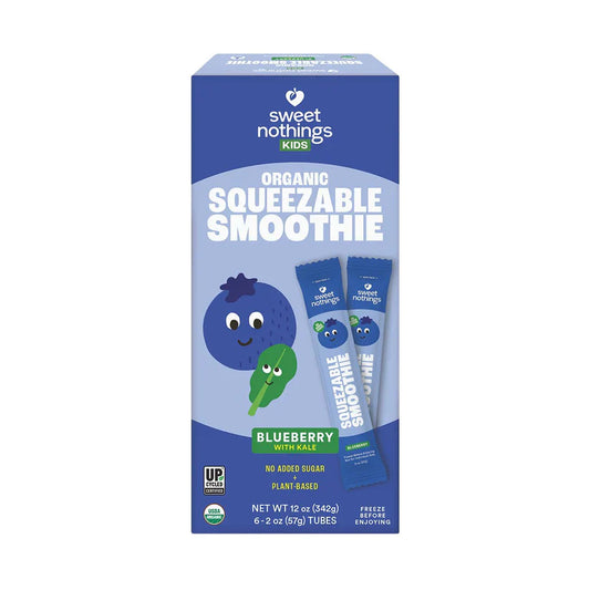 Sweet Nothings Blueberry with Kale Squeezable Smoothie, 6 Pack