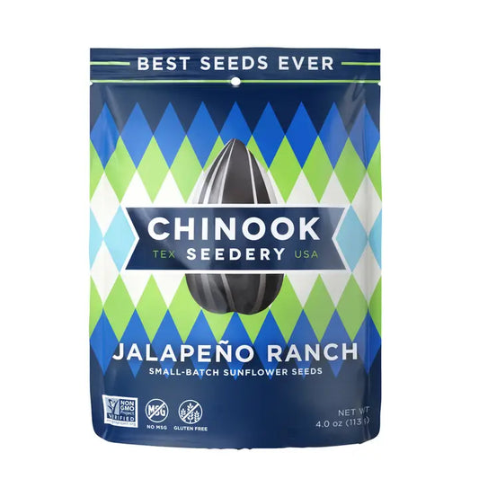 Chinook Seedery Jalapeno Ranch Sunflower Seeds, 4oz