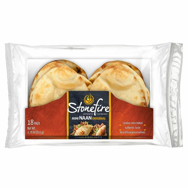 Stonefire Mini Naan Bread, 18 Count