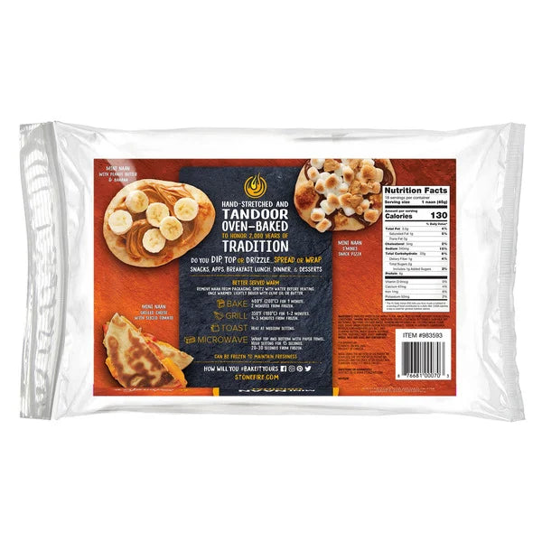 Stonefire Mini Naan Bread, 18 Count