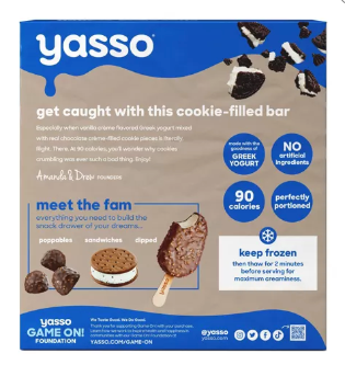 Yasso Frozen Greek Yogurt - Cookies 'n Cream Bars