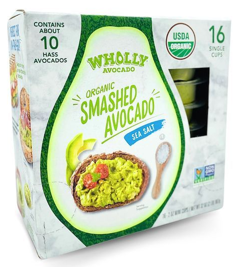 Wholly Organic Smashed Avocado 16 ct, 2 oz