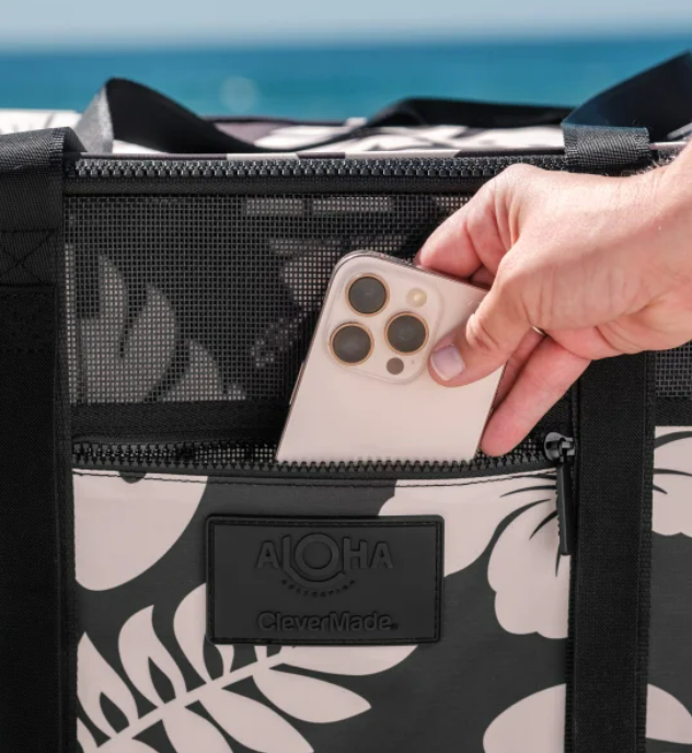 Aloha + CleverMade Collapsible Beach Tote (multiple colors)