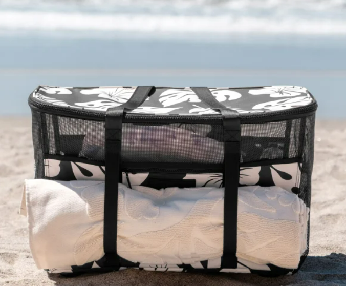 Aloha + CleverMade Collapsible Beach Tote (multiple colors)