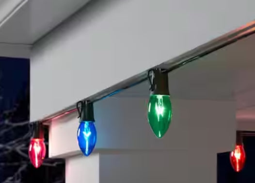 Home Accents Holiday 25 Multi-Colored Incandescent C9 Lights