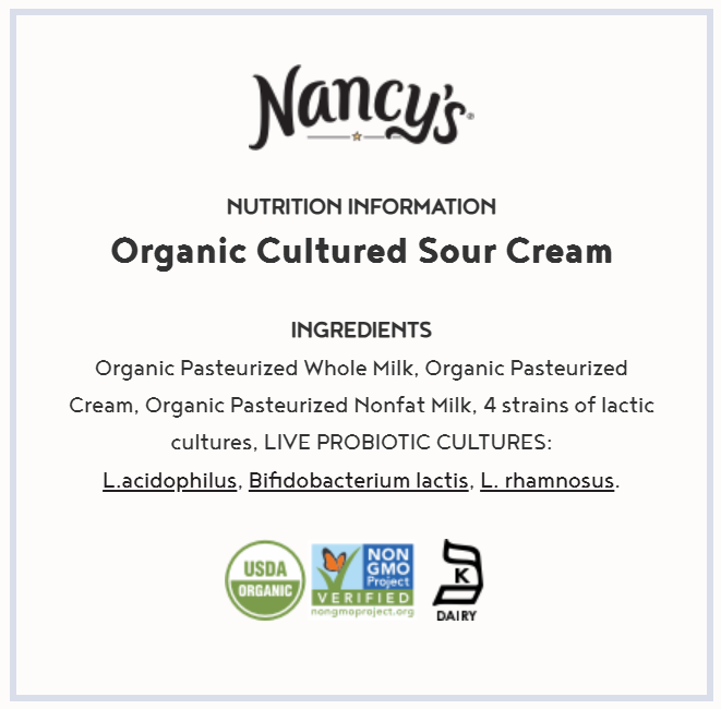 Nancy's Organic Probiotic Sour Cream, 16 oz