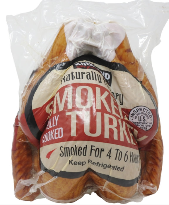 Kirkland Signature Whole Hickory Smoked Turkey Fully Cooked Random Weight (R/W): 12 avg