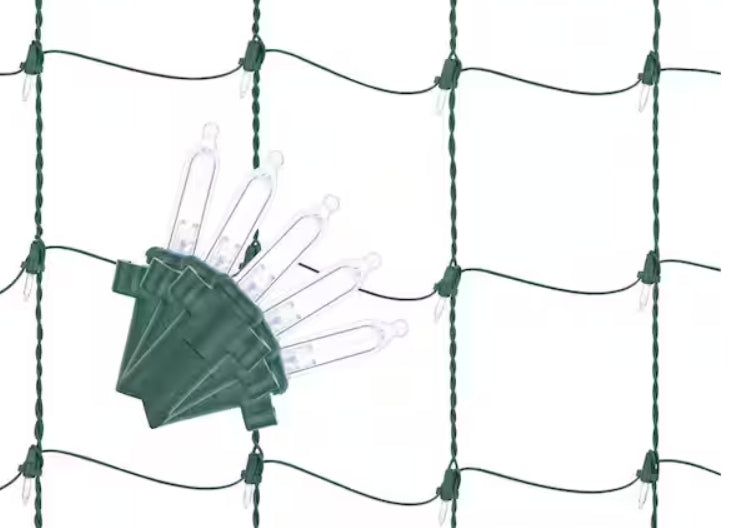 Home Accents Holiday 150 Count Cool White Mini LED Net Lights