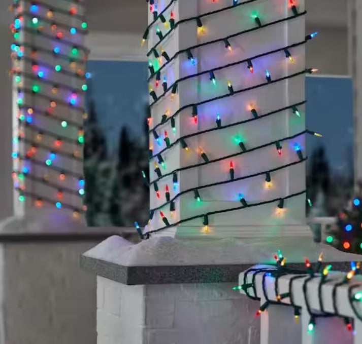 Home Accents Holiday 300 Count Multi-Colored Mini LED Lights