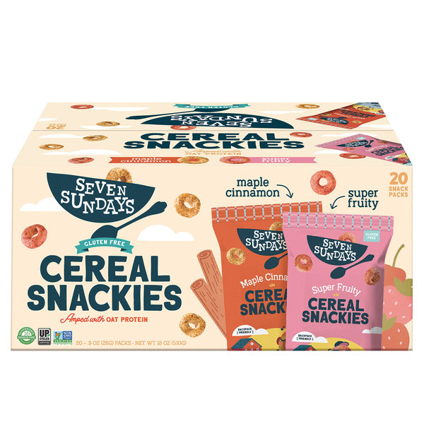 Seven Sundays Cereal Snackies Variety, 20 ct