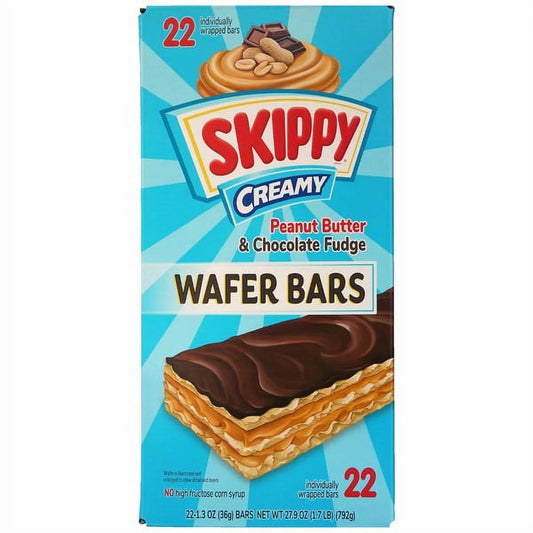 Skippy Peanut Butter & Chocolate Fudge Wafer Bar 22 ct, 1.3 oz
