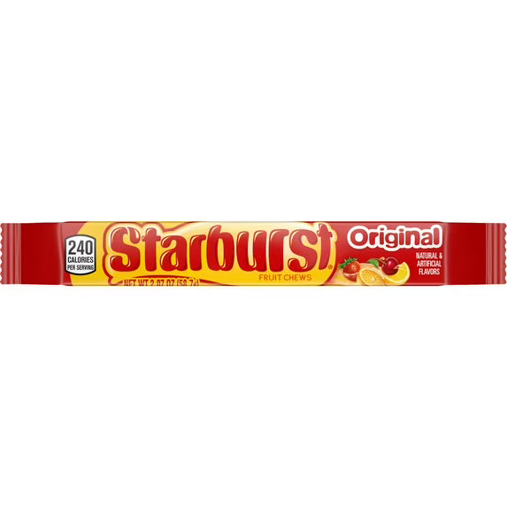 Starburst Original Fruit Chews Chewy Candy, Full Size - 2.07 oz