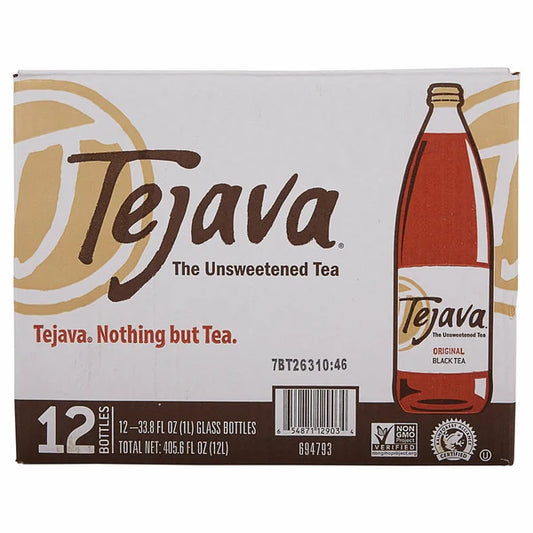 Tejava Black Tea, Original, 33.8 fl oz, 12 count