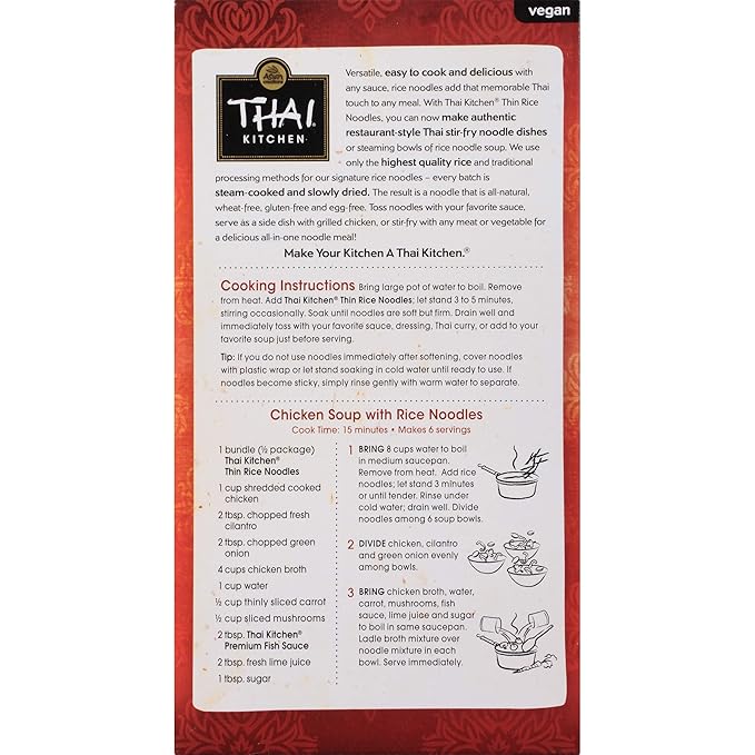 Thai Kitchen Gluten Free Thin Rice Noodles, 8.8 oz